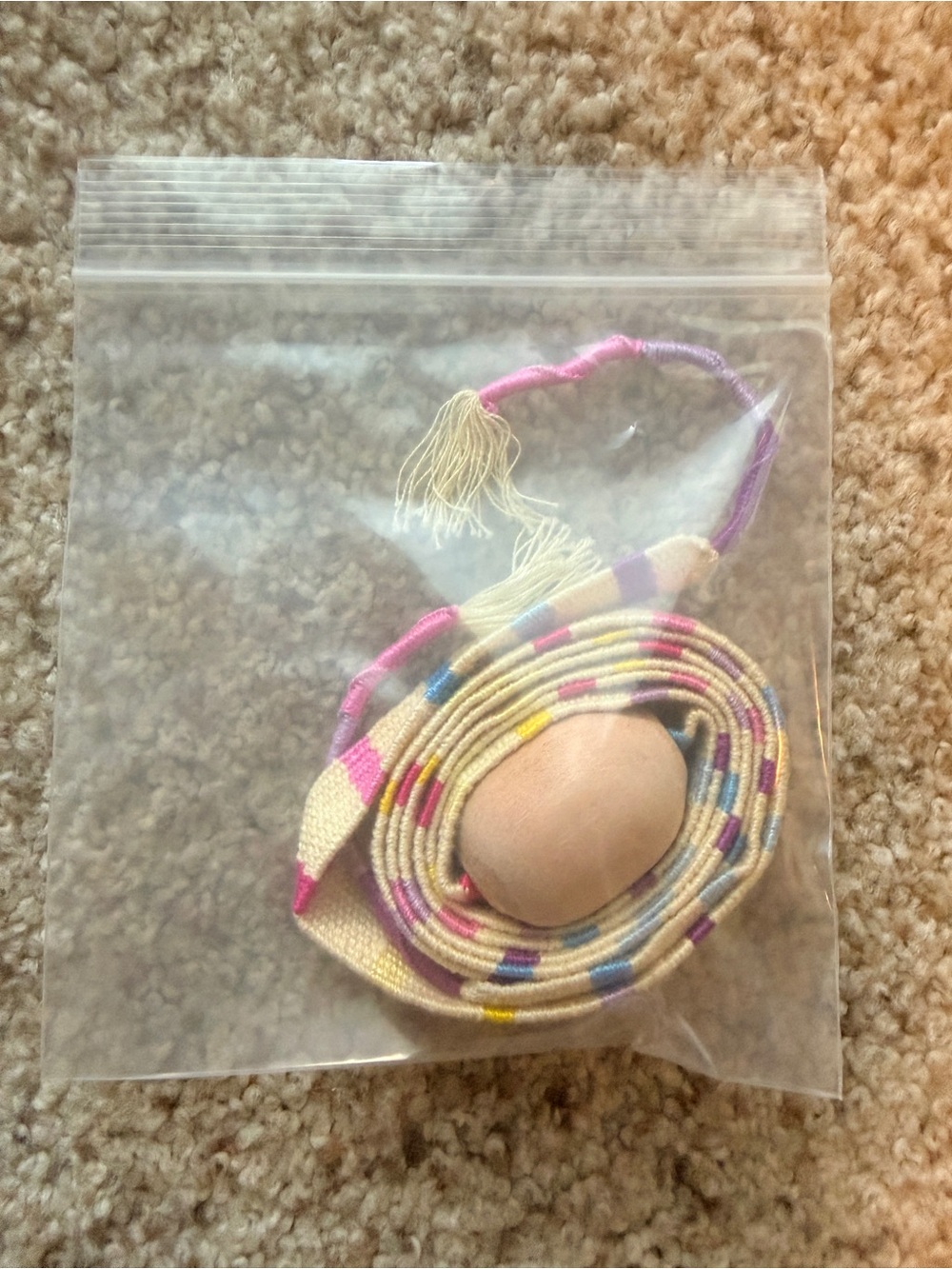 Pastel Stripe Removable Hat Strap - Picture 3 of 3